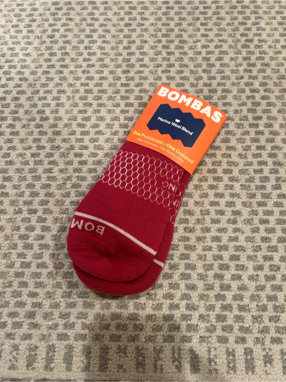 NWT Bombas Merino Wool Socks Large